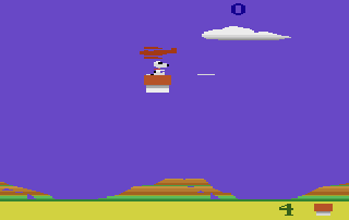 Screenshot Thumbnail / Media File 1 for Snoopy and the Red Baron (1983) (Atari, Nick 'Sandy Maiwald' Turner) (CX26111)