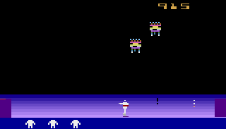 Screenshot Thumbnail / Media File 1 for Space Cavern - Les guerriers de l'espace (1981) (Apollo - Games by Apollo, Dan Oliver - RCA Video Jeux) (AP-2002) (PAL)