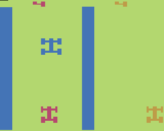 Screenshot Thumbnail / Media File 1 for Street Racer - Speedway II (Wheels) (Paddle) (1977) (Atari, Larry Kaplan - Sears) (CX2612 - 99804, 49-75103)