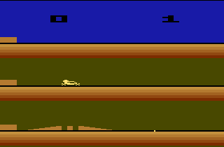Screenshot Thumbnail / Media File 1 for Stunt Cycle (Paddle) (07-21-1980) (Atari, Robert C. Polaro) (CX26157) (Prototype)