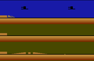 Screenshot Thumbnail / Media File 1 for Stunt Cycle (Paddle) (07-21-1980) (Atari, Robert C. Polaro) (CX26157) (Prototype)