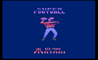 Screenshot Thumbnail / Media File 1 for Super Football (1988) (Atari, Douglas Neubauer) (CX26154)