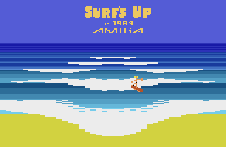 Screenshot Thumbnail / Media File 1 for Surf's Up (Joyboard) (1983) (Amiga) (3125) (Prototype)