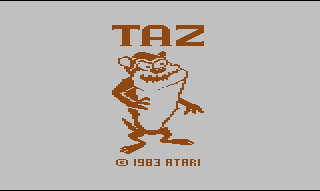 Screenshot Thumbnail / Media File 1 for Taz (Tazz) (1983) (Atari, Jerome Domurat, Steve Woita) (CX2699)