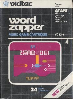 Screenshot Thumbnail / Media File 1 for Word Zapper (Word Grabber) (1982) (U.S. Games Corporation, Henry Will - Vidtec) (VC1003)