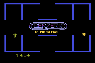 Screenshot Thumbnail / Media File 1 for Berzerk (1983) (Atari)