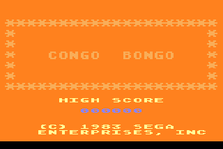 Screenshot Thumbnail / Media File 1 for Congo Bongo (1983) (Sega)