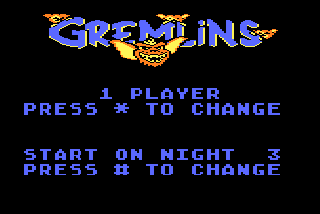 Screenshot Thumbnail / Media File 1 for Gremlins (1984) (Atari)