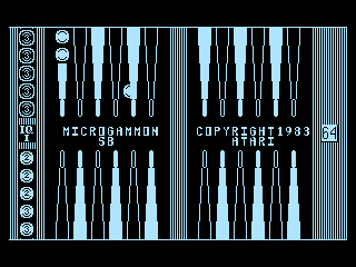 Screenshot Thumbnail / Media File 1 for Microgammon SB (1983) (Atari)