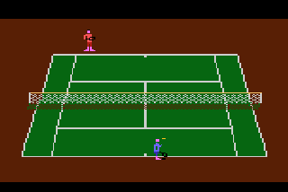 Screenshot Thumbnail / Media File 1 for Realsports Tennis (1982) (Atari)