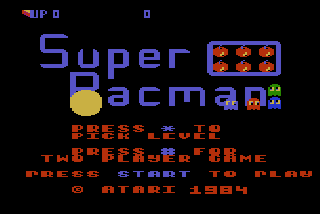 Screenshot Thumbnail / Media File 1 for Super Pac Man (1982) (Atari)