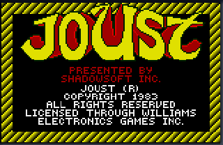 Screenshot Thumbnail / Media File 1 for Joust (USA, Europe)