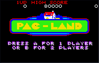 Screenshot Thumbnail / Media File 1 for Pac-Land (USA, Europe)