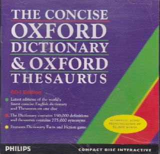 Screenshot Thumbnail / Media File 1 for Concise Oxford Dictionary & Oxford Thesaurus (CD-i)