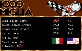 Screenshot Thumbnail / Media File 1 for 1000 Miglia (1991)(Simulmondo)