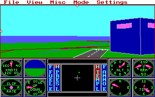 Screenshot Thumbnail / Media File 1 for 3d Helicopter Simulator (1987)(Sierra Online)