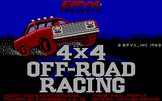 Screenshot Thumbnail / Media File 1 for 4x4 Offroad Racing (1988)(Epyx)