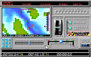 Screenshot Thumbnail / Media File 1 for 688 Attack Sub (1989)(Electronic Arts Inc)