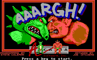 Screenshot Thumbnail / Media File 1 for Aaargh (1988)(Arcadia)