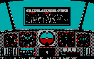 Screenshot Thumbnail / Media File 1 for Advanced Flight Trainer (1987)(Electronic Arts Inc)