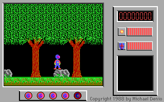 Screenshot Thumbnail / Media File 1 for Adventures Of Captain Comic (1988)(Michael Denio)(Rev3)