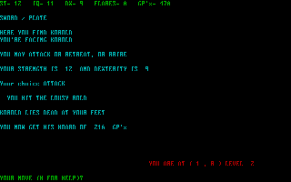 Screenshot Thumbnail / Media File 1 for Amulet Of Yendor (1985)(Keypunch)