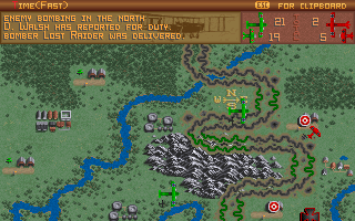 Screenshot Thumbnail / Media File 1 for Ancient Art Of War In The Skies (1990)(Microprose Software Inc)