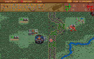 Screenshot Thumbnail / Media File 1 for Ancient Art Of War In The Skies (1990)(Microprose Software Inc)