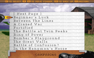 Screenshot Thumbnail / Media File 1 for Ancient Art of War in the Skies The (1992)(Evryware)