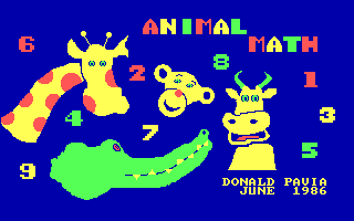 Screenshot Thumbnail / Media File 1 for Animal Math (1986)(Donald Pavia)