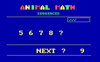 Screenshot Thumbnail / Media File 1 for Animal Math (1986)(Donald Pavia)