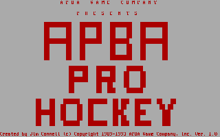 Screenshot Thumbnail / Media File 1 for APBA Hockey (1993)(APBA Games)