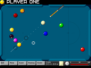 Screenshot Thumbnail / Media File 1 for Arcade Pool (1994)(Team 17)