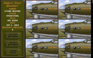 Screenshot Thumbnail / Media File 1 for B17 Flying Fortress (1992)(Microprose Software Inc)(Rev)
