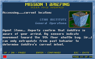 Screenshot Thumbnail / Media File 1 for Blake Stone Aliens Of Gold (1993)(Apogee Software)