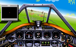 Screenshot Thumbnail / Media File 1 for Chuck Yeagers Air Combat (1991)(Electronic Arts Inc)