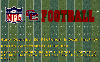 Screenshot Thumbnail / Media File 1 for Coachs Club NFL Football (1993)(Microprose Software Inc)
