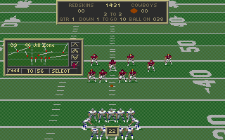 Screenshot Thumbnail / Media File 1 for Coachs Club NFL Football (1993)(Microprose Software Inc)