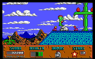 Screenshot Thumbnail / Media File 1 for Cosmos Cosmic Adventure Forbidden Planet (1992)(Apogee Software Ltd)