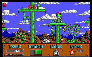 Screenshot Thumbnail / Media File 1 for Cosmos Cosmic Adventure Forbidden Planet (1992)(Apogee Software Ltd)