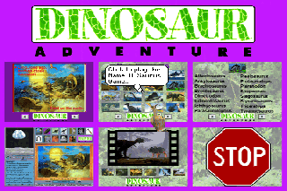 Screenshot Thumbnail / Media File 1 for Dinosaur Adventure (1993)(Knowledge Adventure)