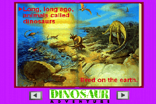 Screenshot Thumbnail / Media File 1 for Dinosaur Adventure (1993)(Knowledge Adventure)