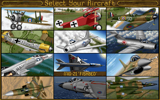 Screenshot Thumbnail / Media File 1 for Dogfight 80 Years Of Aerial Warfare (1993)(Microprose Software Inc)