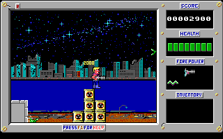 Screenshot Thumbnail / Media File 1 for Duke Nukem Episode 1 Shrapnel City (1991)(Apogee Software Ltd)