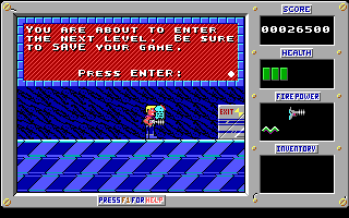 Screenshot Thumbnail / Media File 1 for Duke Nukem Episode 3 Trapped In The Future (1991)(Apogee Software Ltd)