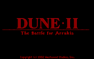 Screenshot Thumbnail / Media File 1 for Dune 2 The Building Of A Dynasty (1992)(Westwood Studios)