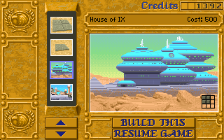 Screenshot Thumbnail / Media File 1 for Dune 2 The Building Of A Dynasty (1992)(Westwood Studios)