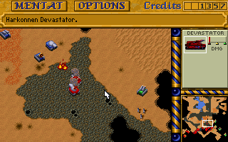 Screenshot Thumbnail / Media File 1 for Dune 2 The Building Of A Dynasty (1992)(Westwood Studios)