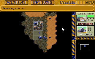 Screenshot Thumbnail / Media File 1 for Dune II The Building Of A Dynasty (1992)(Avalon Interactive)