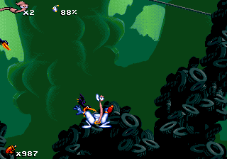 Screenshot Thumbnail / Media File 1 for Earthworm Jim (1994)(Shiny Entertainment)
